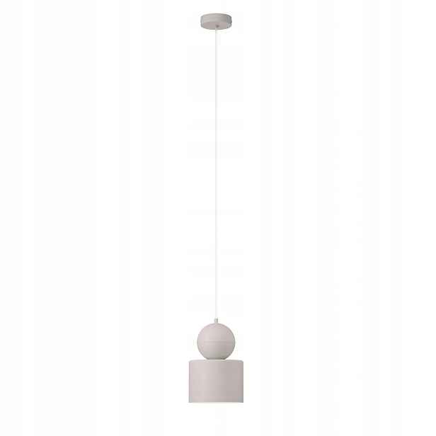 Sigma Lighting Mosaic závěsná lampa válcová šedo-béžová 1xE27 15W
