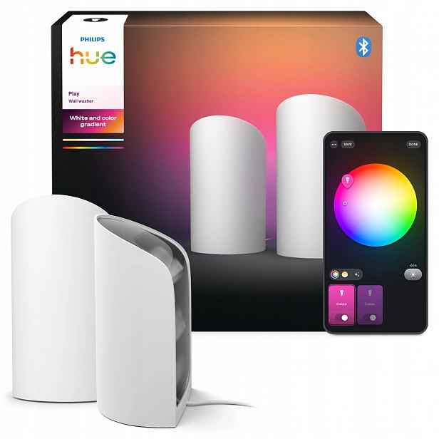 2x Led Rgb inteligentní stolní lampička Zigbee Play Wall Washer Philips Hue