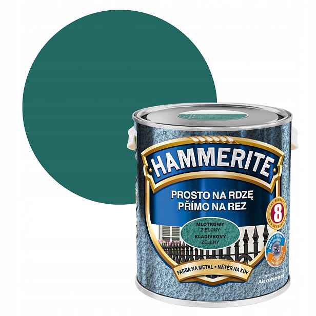 Hammerite Na Rez 2,5 L Zelený Kladívkový