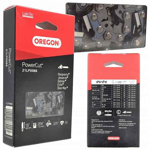 Originální Řetěz Oregon 16" 66 Článků 0,325x1,5 Pro Husqvarna Makita