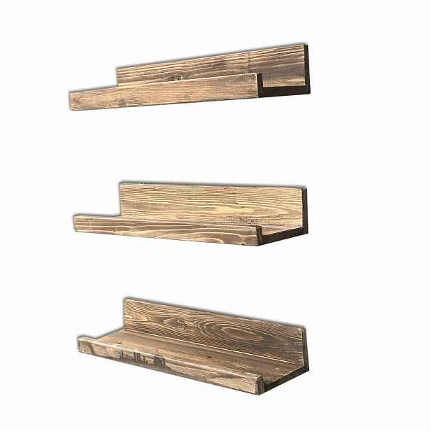 Polička Apol Walnut, 3 ks