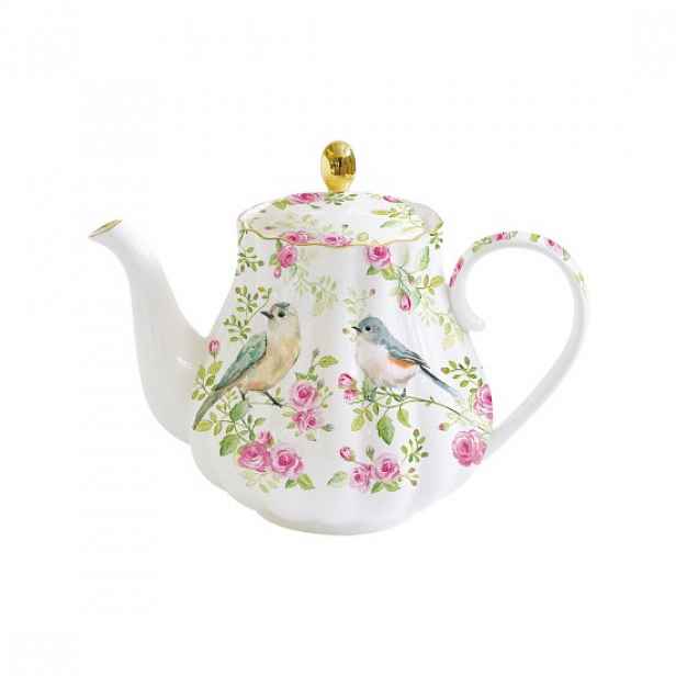 Porcelánová konvice na čaj, 800ml, "Spring Time" - Easy Life