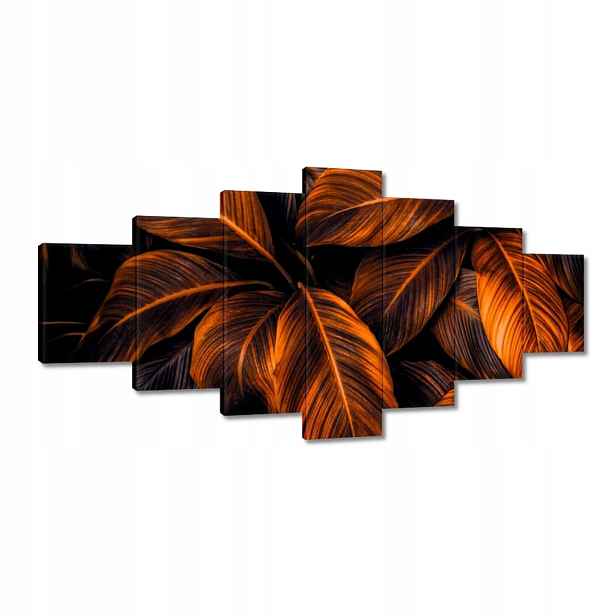 Obrazy 210x100 Oranžové listy