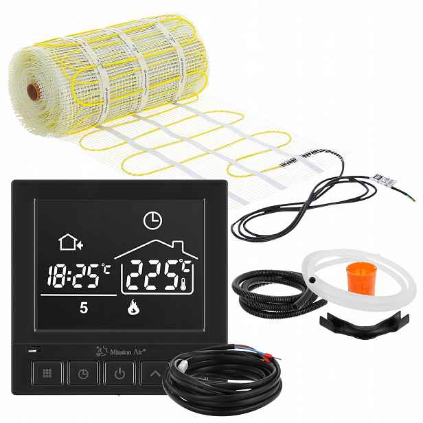 Set podlahového vytápění podlahy vyhřívací podložka 160 W/m² 12 m²