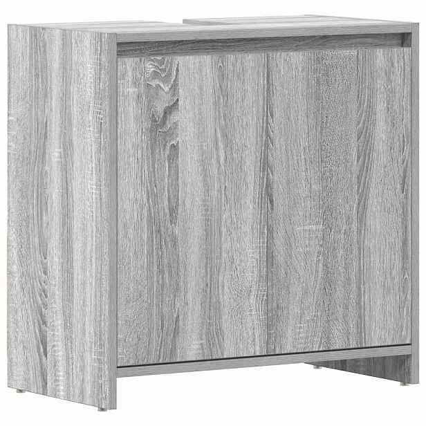 vidaXL Koupelnová skříňka šedá sonoma 60 x 33 x 60 cm kompozitní dřevo