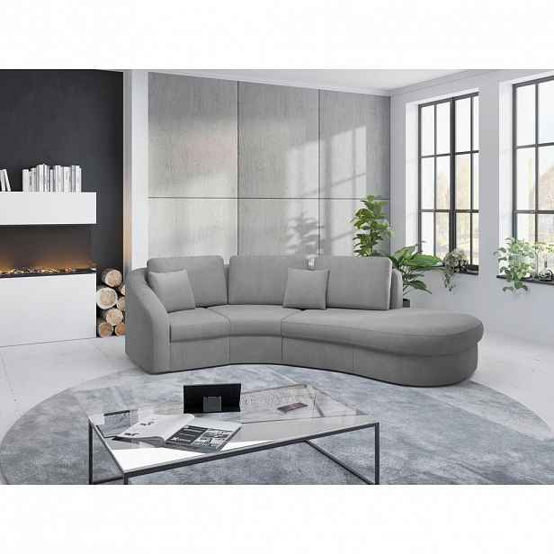 Sit & More ROHOVÁ SEDAČKA, textil, šedá