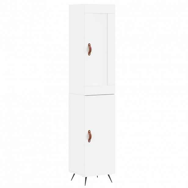 vidaXL Skříň highboard bílá 34,5 x 34 x 180 cm kompozitní dřevo