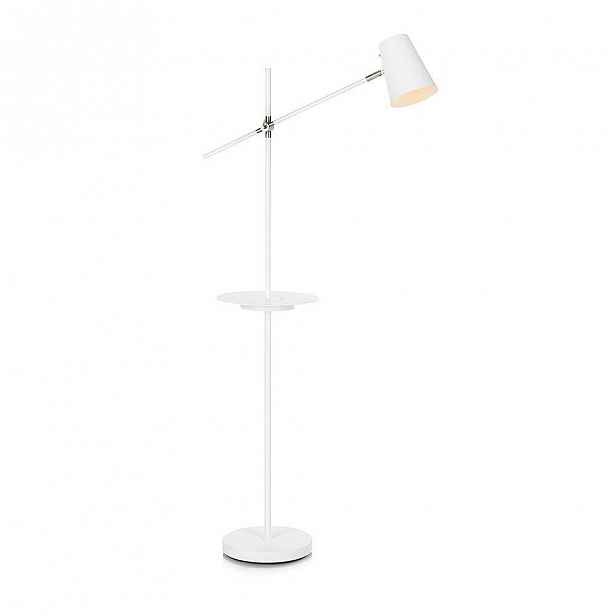 Bílá volně stojící lampa s odkládacím prostorem Markslöjd Linear