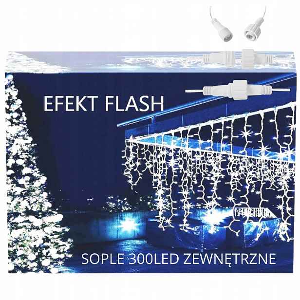 Rampouchy 300 Led Venkovní Osvětlení IP44 Pevná Flash