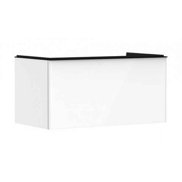 Skříňka pod umyvadlo pod desku Hansgrohe Xelu Q 98x49,5x55 cm bílá lesklá 54058670