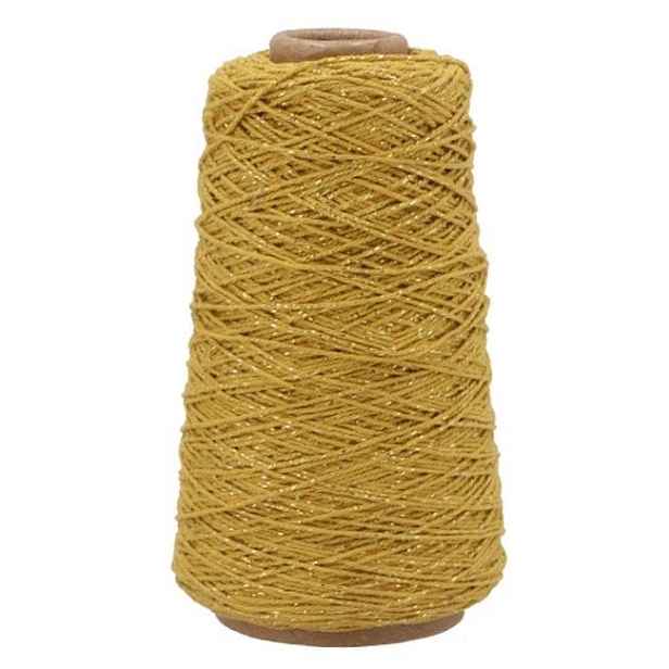 Žlutá bavlněná šňůrka se zlatou nitkou Vivant Lurex Twist - 2mm x 300m daan kromhout
