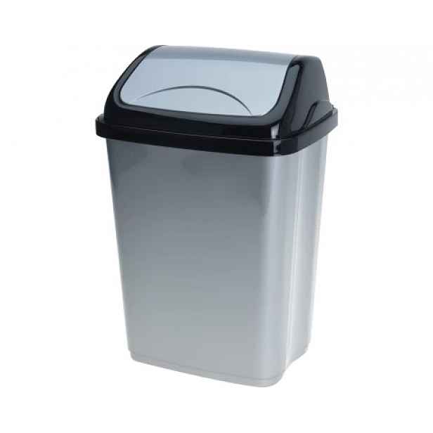 Odpadkový koš 5 l, černo-šedý
