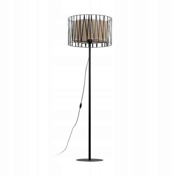 Stojací Podlahová Lampa Se Stínítkem Harmony Černá 5890 Tk Lighting