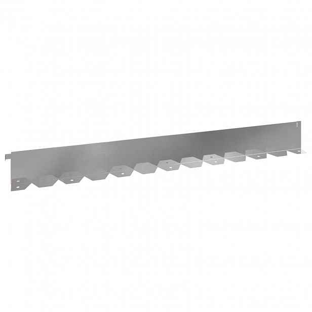vidaXL Okraj trávníku 20 ks 102 x 10 x 4 cm Ocel Stříbrná