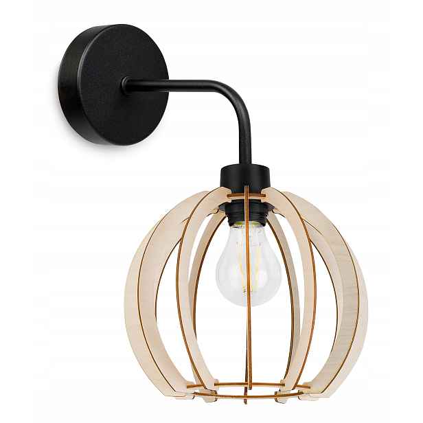 Nástěnná Lampa Stropní Svítidlo Dřevěné Led Stínidlo