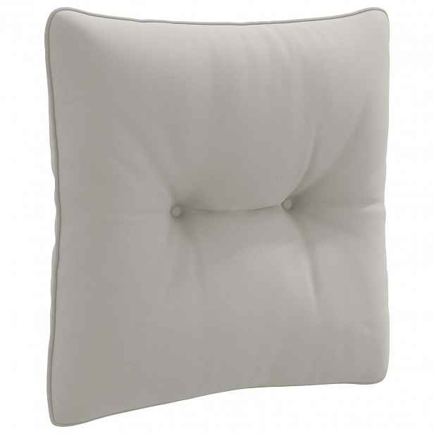 vidaXL Zádový polstr PUTTEN 100% polyester Šedá 40 x 40 x 10 cm