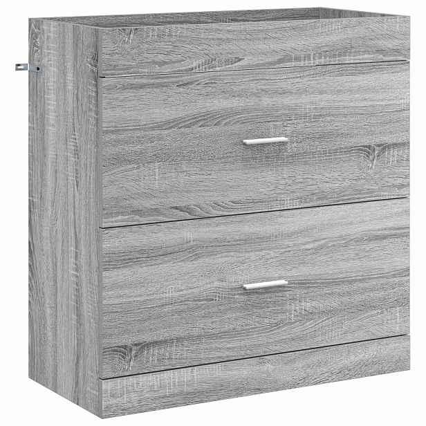 vidaXL Koupelnová skříňka pod umyvadlo Šedý Sonoma 78,5 x 37,5 x 81 cm