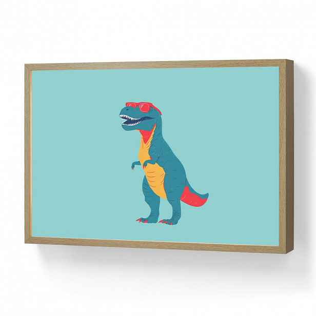 OnlyWow DOBÍJECÍ NOČNÍ LAMPIČKA Dinosaurus - Modrá - Sluneční brýle 60x40 cm