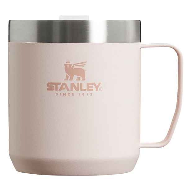 Světle růžový termo hrnek z nerezové oceli 350 ml Stay-Hot Camp Mug Rose Quartz – Stanley