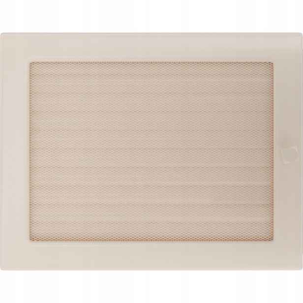 Ventilační mřížka do krbu 22x30 krémová s žaluzií