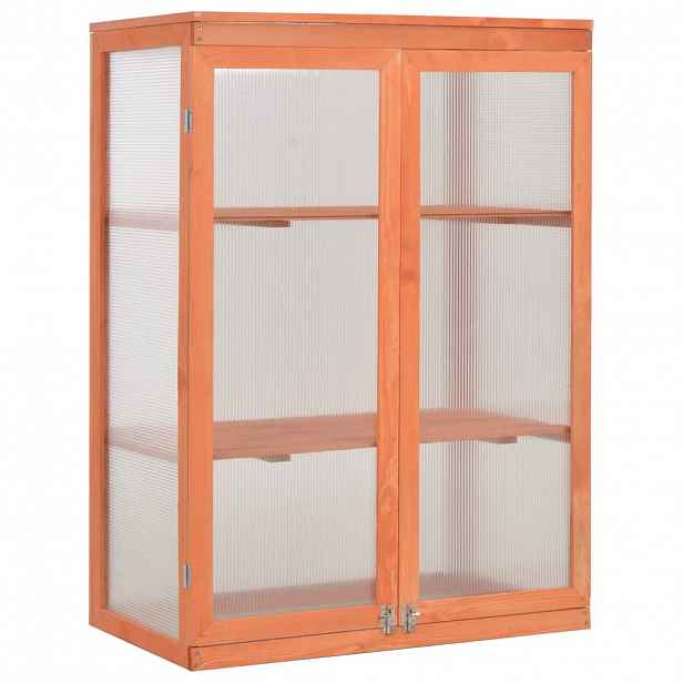 vidaXL Skleník dřevěný 75 x 47 x 109 cm