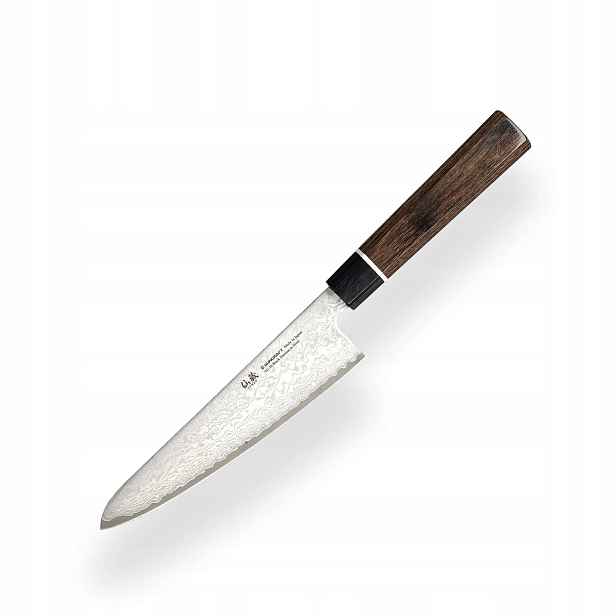 Kuchařský nůž Santoku Suncraft VG-10 Black Damascus 143 mm
