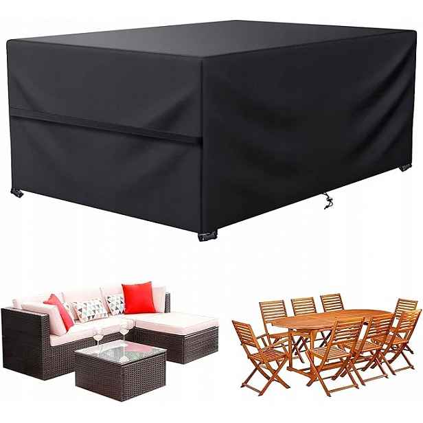 Obal na zahradní nábytek Lcgod 325 x 180 x 71 cm Oxford 600D Černý
