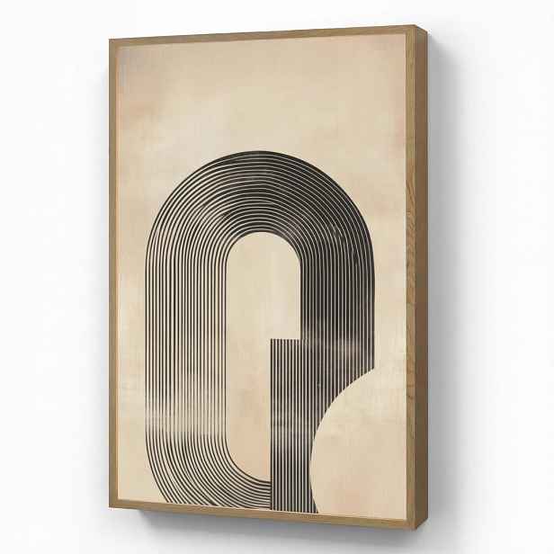 OnlyWow NÁSTĚNNÁ LAMPA S AKUMULÁTOREM Luk - Pruhy - Minimalistický - Černý 70x100 cm