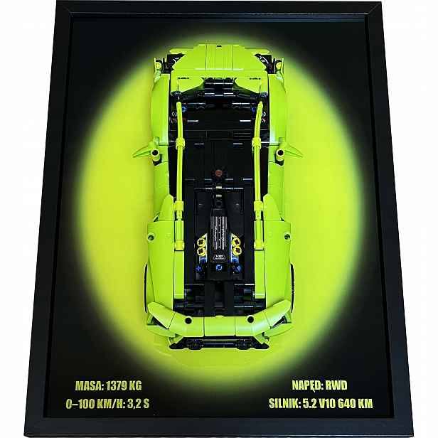 Rámeček s držákem na sadu Lego Technic 42161 Lamborghini Huracán Tecnica