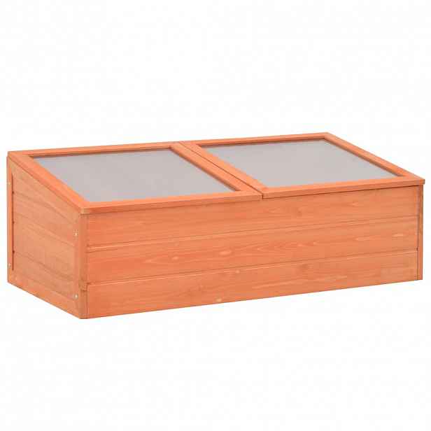 vidaXL Skleník dřevěný 100 x 50 x 34 cm