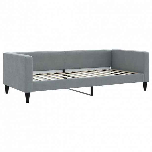 vidaXL Válenda světle šedá 90 x 200 cm textil