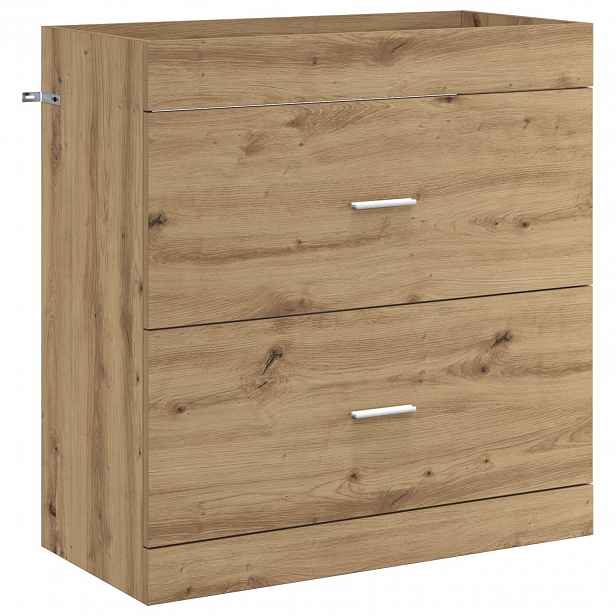 vidaXL Koupelnová skříňka pod umyvadlo Dub artisan 78,5 x 37,5 x 81 cm