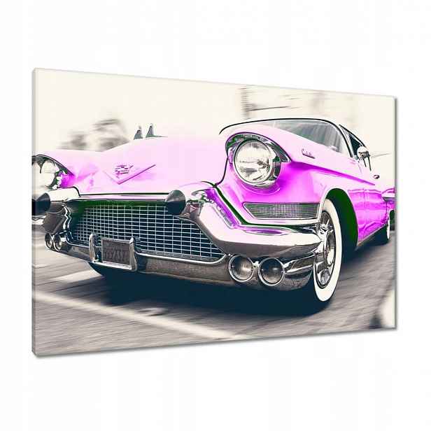 Obrazy 100x70 Růžový Cadillac