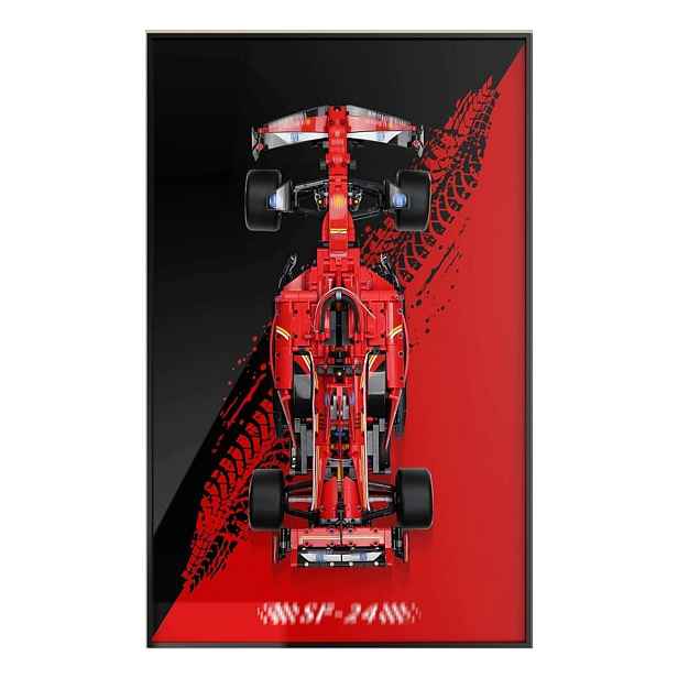 Rámová tabule Lego Ferrari SF-24 F1 nástěnný držák pro model 42207