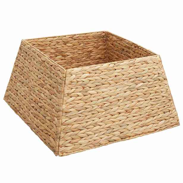 vidaXL Vánoční obojek na stromek Čtvercový Hnědá 50 x 50 x 25 cm
