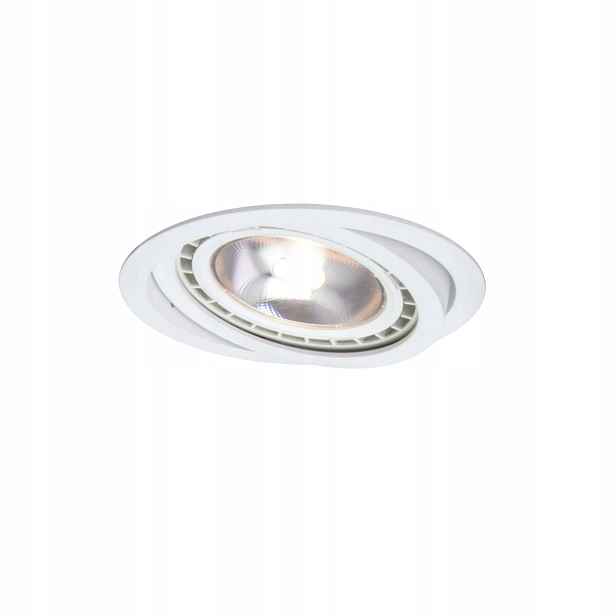Stropní svítidlo pod omítku, pohyblivá, kulatá, bílá, do kuchyně Light Prestige