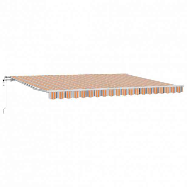 vidaXL Stahovací markýza Vícebarevný 450 × 300 cm Látka a hliník