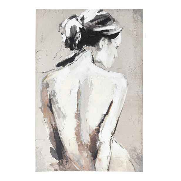 Tištěný/s ručně malovanými prvky obraz na plátně 80x120 cm Talent – Bizzotto