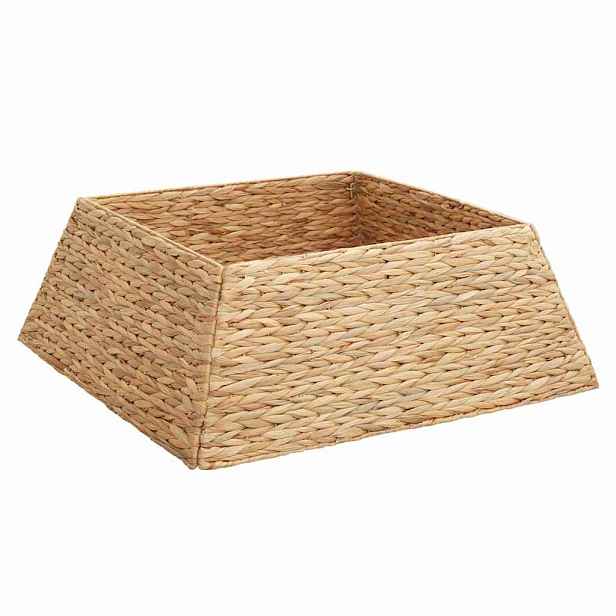 vidaXL Vánoční obojek na stromek Čtvercový Hnědá 70 x 70 x 28 cm