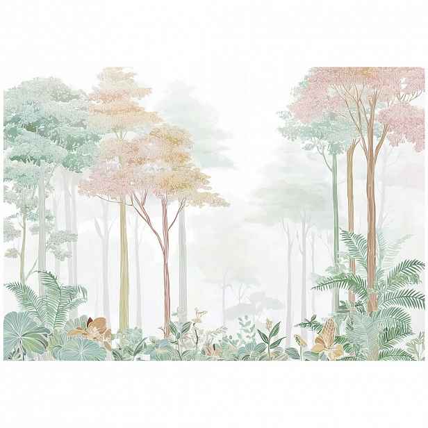 Wallarena FOTOTAPETA les stromy zelená 200x140 cm