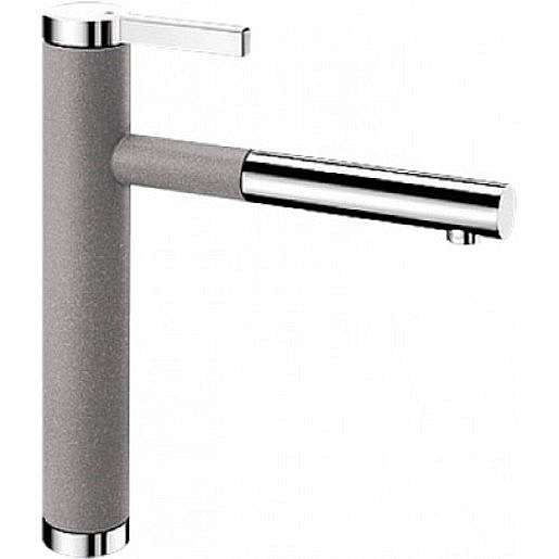 Dřezová baterie Blanco LINEE - S s vytahovací sprškou aluminium/chrom 518439