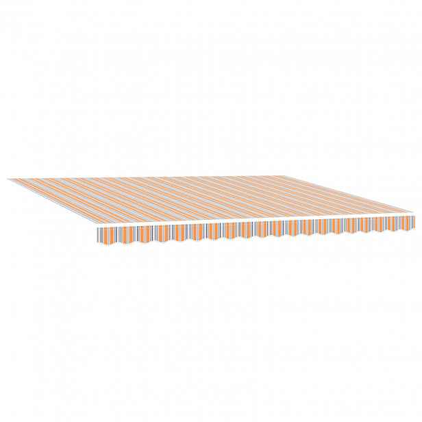 vidaXL Stahovací markýza Vícebarevný 450 × 300 cm Látka a hliník