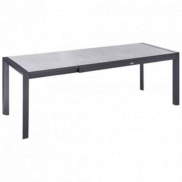 Beliani ROZKLÁDACÍ ZAHRADNÍ STŮL 160/220 cm 90 cm Šedý Binasco