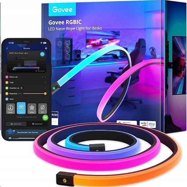 Govee Neon Rgbic Led podsvícení pro stůl