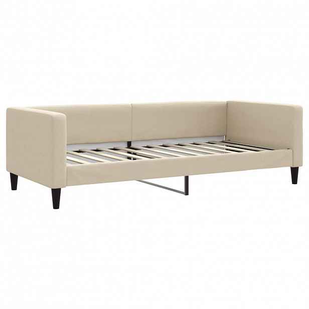 vidaXL Válenda krémová 90 x 200 cm textil