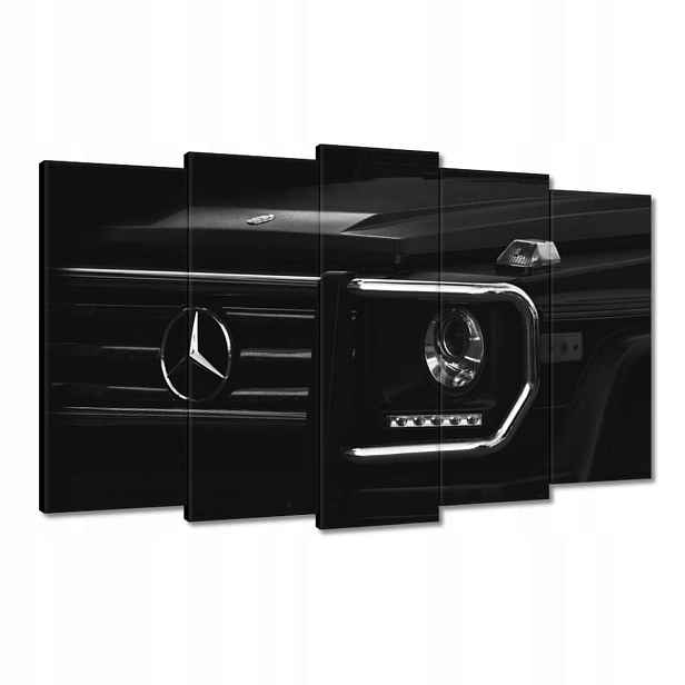 Obrazy 100x60 Mercedes černý terénní