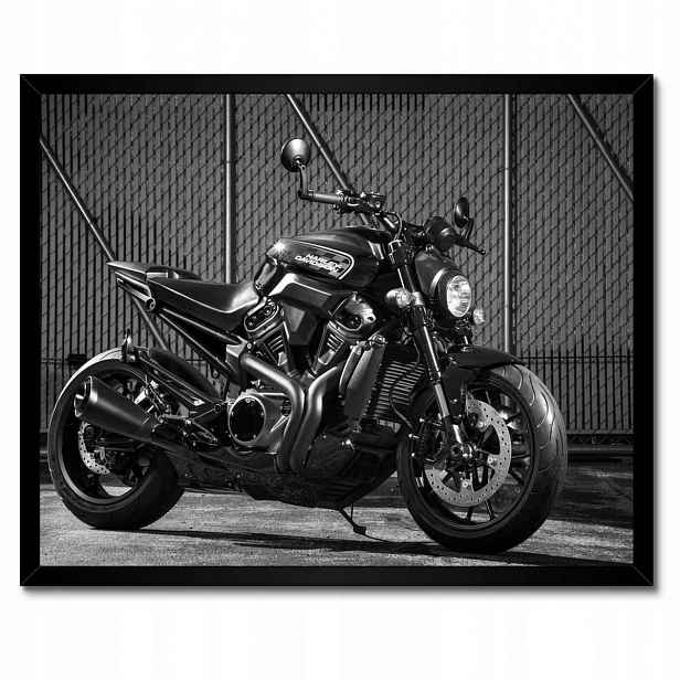 Plakáty v rámu 50x40 Harley Davidson Motocykl