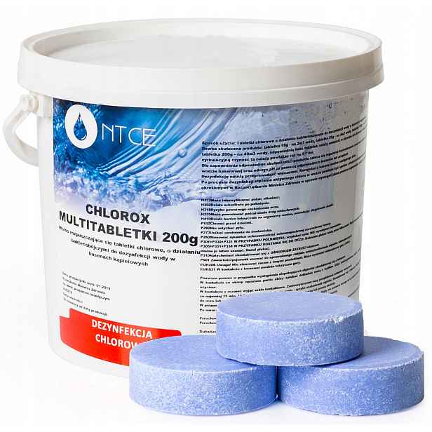 Eban Ntce Chlorox Multitabletky 200G Tabletky Modré Do Bazénu A Vířivky 5 Kg