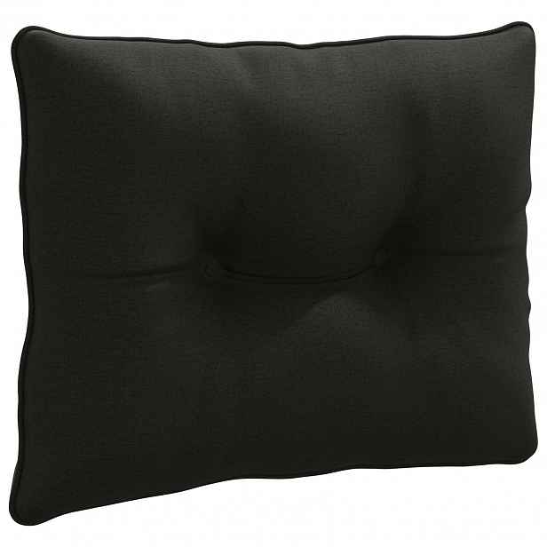 vidaXL Zádový polstr PUTTEN 100% polyester Černá 60 x 40 x 10 cm