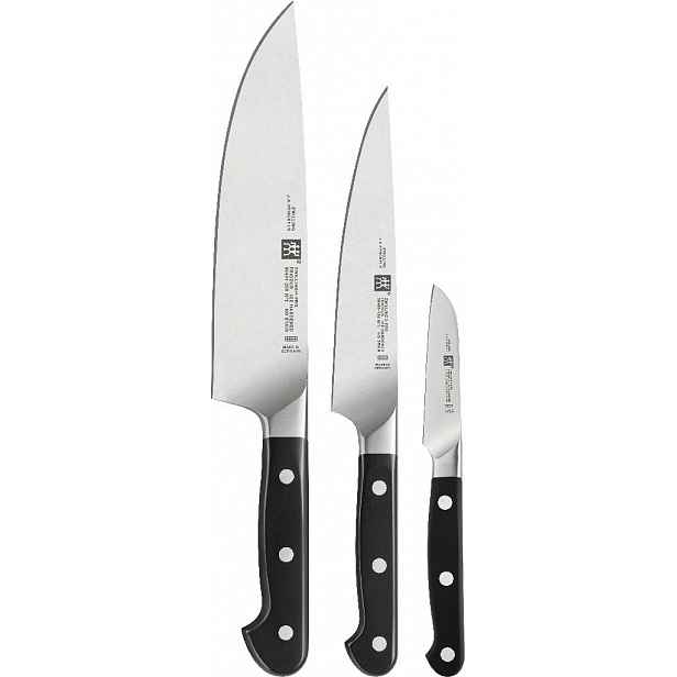 Zwilling Pro set nožů - 3 ks (kuchařský, plátkovací a nůž na zeleninu)